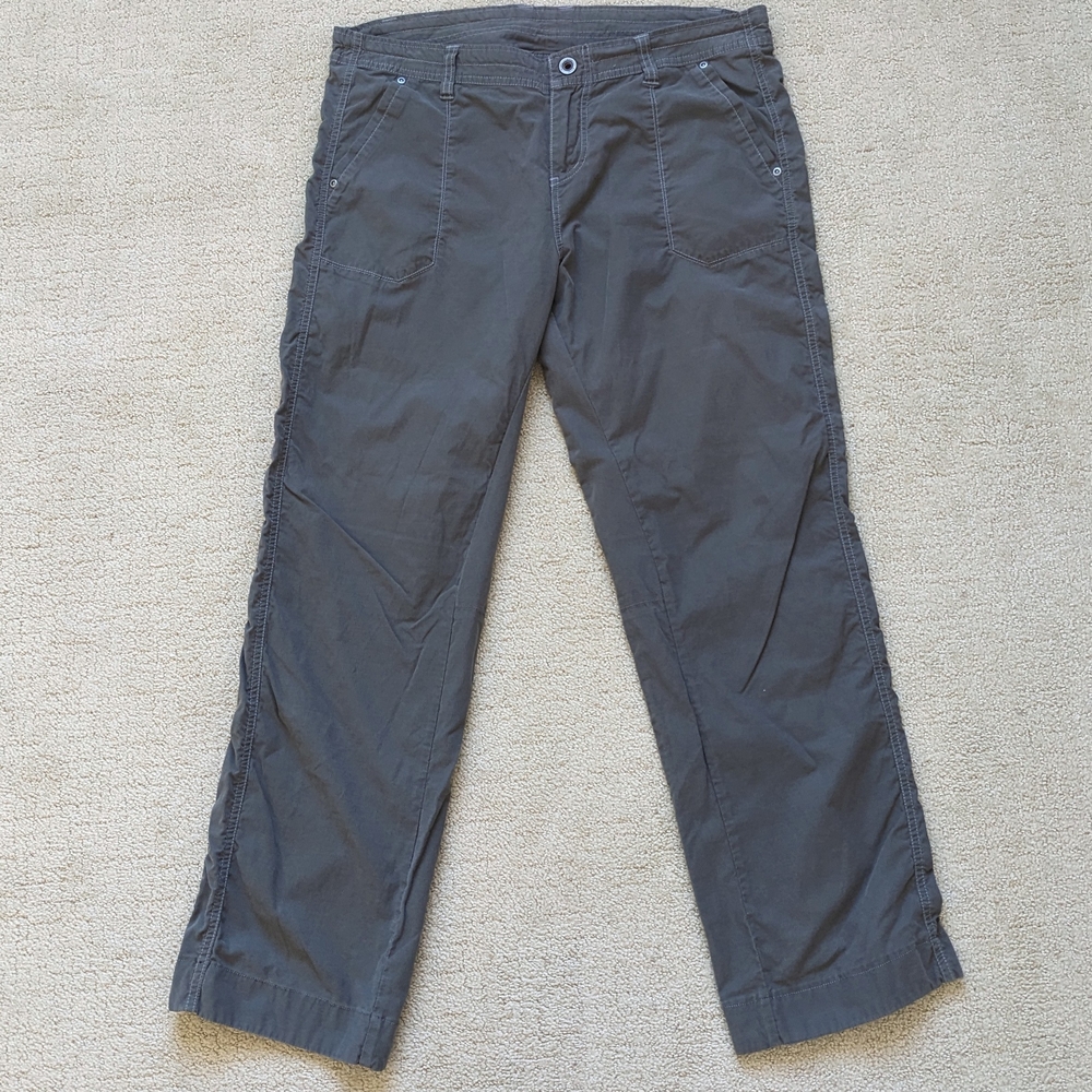 Kuhl Hiking Pants Women 14 Gray Stretch Outdoor Camping Gorpcore Lightweight